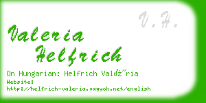 valeria helfrich business card